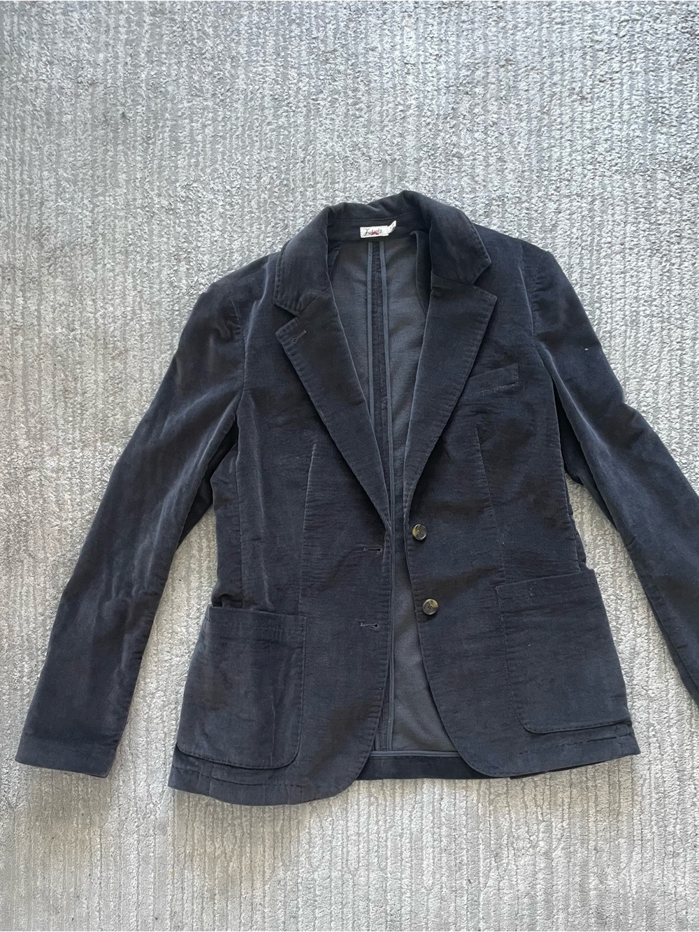 Faherty washed Charcoal Corduroy Blazer Jacket